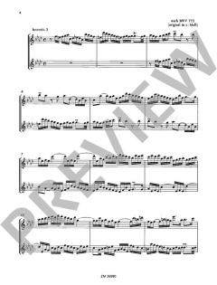 15 zweistimmige Inventionen BWV 772-786 von Johann Sebastian Bach 