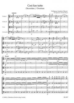 Così fan tutte von Wolfgang Amadeus Mozart 