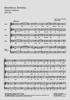 Benedictus Dominus Deus Israel ZWV206 (Jan Dismas Zelenka) 