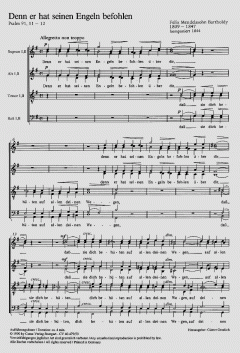 Neun Psalmen und das Cantique von Felix Mendelssohn Bartholdy (Download) 