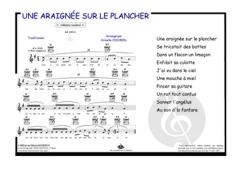 Une araignée sur le plancher 