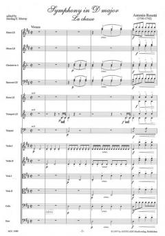 Sinfonie D-Dur 'La Chasse' von Antonio Rosetti 