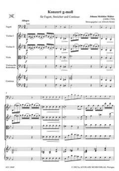 Fagottkonzert g-moll von Johann Melchior Molter 