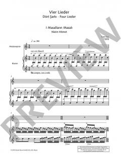 Vier Lieder op. 37 von Fazil Say (Download) 