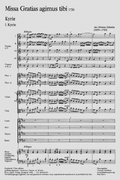 Missa Gratias agimus tibi ZWV13 (Jan Dismas Zelenka) 