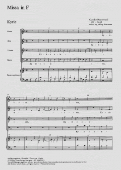 Missa in F-Dur von Claudio Monteverdi (Download) 