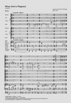 Missa festiva Plagensis (Rupert Gottfried Frieberger) 