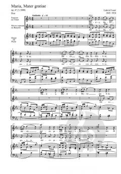 Ave verum Maria, Mater gratiae von Gabriel Fauré (Download) 