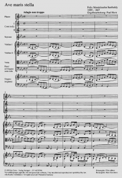 Ave maris stella von Felix Mendelssohn Bartholdy (Download) 