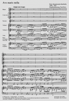 Ave maris stella von Felix Mendelssohn Bartholdy 