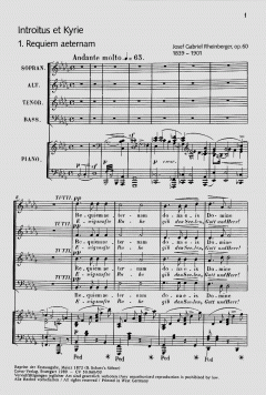 Requiem op. 60 von Josef Gabriel Rheinberger (Download) 
