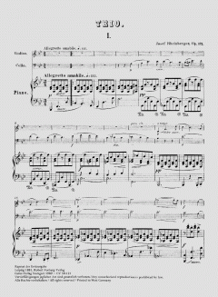 Klaviertrio Nr. 3 in B-Dur op. 121 (Joseph Gabriel Rheinberger) 