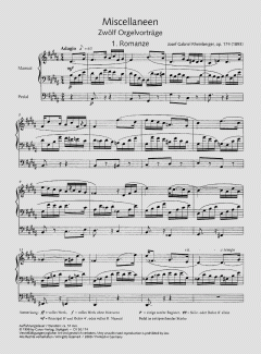 Miscellaneen. Zwölf Orgelvorträge von Joseph Gabriel Rheinberger im Alle Noten Shop kaufen (Partitur)