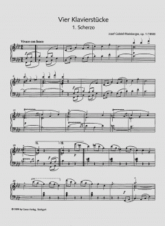Klavierwerke zu 2 Händen 2 (Gesamtausgabe Band 35) von Joseph Gabriel Rheinberger im Alle Noten Shop kaufen (Partitur)