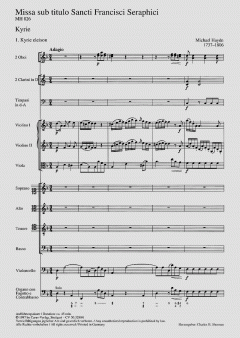 Missa sub titulo Sancti Francisci Seraphici von Michael Haydn (Download) 