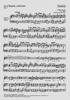 Ave Regina in A-Dur MH14 von Michael Haydn 
