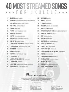 40 Most Streamed Songs for Ukulele im Alle Noten Shop kaufen