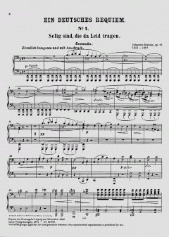 Ein Deutsches Requiem von Johannes Brahms 