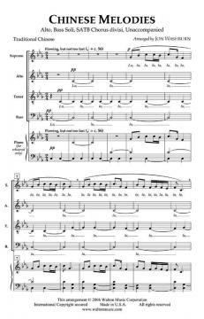 Chinese Melodies: Two Songs on Love and Nature 