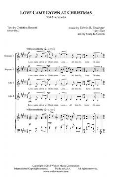 Love Came Down At Christmas von Edwin Fissinger 