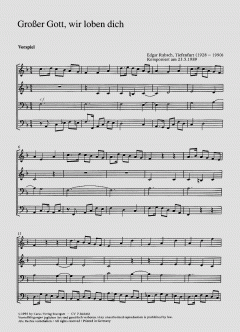 Großer Gott, wir loben dich (Edgar Rabsch) 