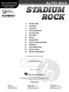 Stadium Rock for Alto Sax 