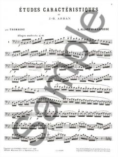 Etudes Caracteristiques von Jean Baptiste Arban 