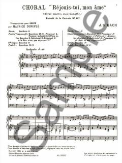 Choral 'Rejouis-Toi Mon Ame' von Johann Sebastian Bach 