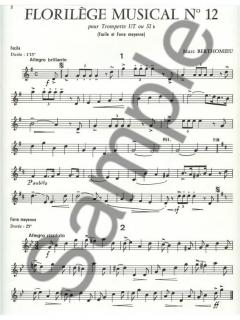 Florilege Musical Nr. 12 von Marc Berthomieu für Trompete solo im Alle Noten Shop kaufen