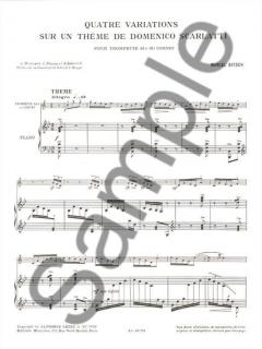 4 Variations sur Un Theme de Scarlatti von Marcel Bitsch 