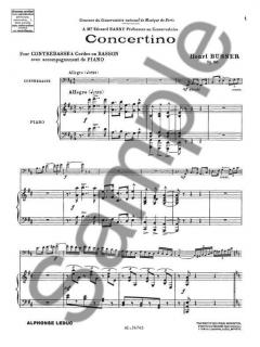 Concertino Op. 80 von Henri Busser 