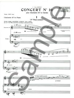 Concert pour Clarinette Sib et Cordes von J. Charpentier 