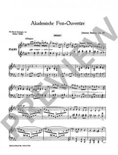 Akademische Fest-Ouvertüre op. 80 von Johannes Brahms (Download) 