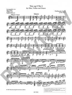 Trio op. 9 Nr. 3 von Ferdinando Carulli (Download) 