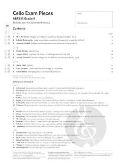 Cello Exam Pieces 2020-2023, ABRSM Grade 5, Score, Part & CD im Alle Noten Shop kaufen