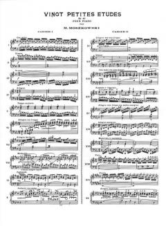 20 Petites Etudes Op.91 Vol. 1 von Moritz Moszkowski 