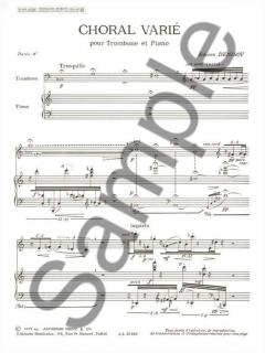 Choral Varie von Edison Denisov für Posaune und Klavier im Alle Noten Shop kaufen