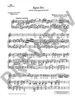 Agnus Dei KV 317 von Wolfgang Amadeus Mozart 