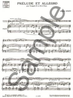 Prelude et Allegro von Anthony Donato für Trompete in C oder B und Klavier im Alle Noten Shop kaufen
