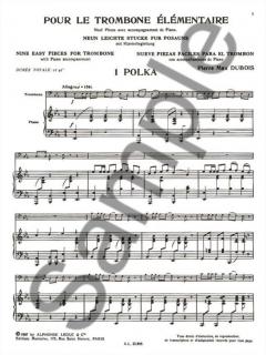 Pour Le Trombone Elementaire von Pierre Max Dubois für Posaune und Klavier im Alle Noten Shop kaufen