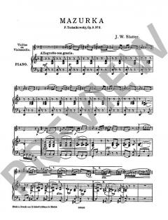 Mazurka op. 9 No. 3 von Peter Iljitsch Tschaikowsky (Download) 