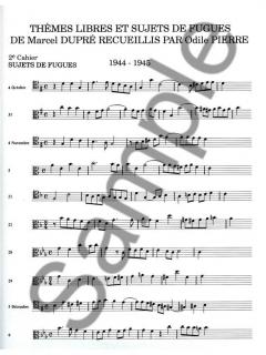 Themes Libres et Sujets de Fugues Cahier 2 von Marcel Dupre 