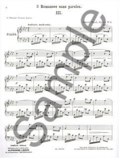 3 Romances sans Paroles Op.17 von Gabriel Fauré 