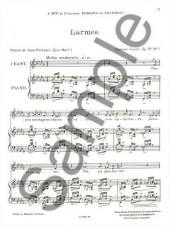 60 Melodies en 3 Volumes Vol. 3 von Gabriel Fauré 