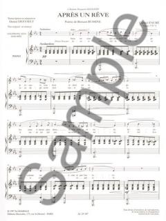 Après un rêve op. 7/1 von Gabriel Fauré 
