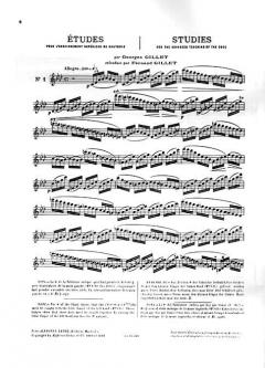Etudes pour l'enseignement superieur du Hautbois von Georges Gillet 
