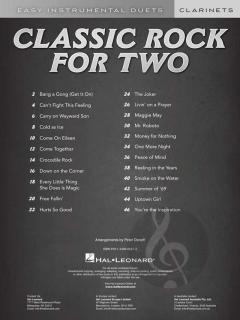 Classic Rock for 2 Clarinets 