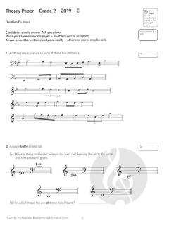 Music Theory Practice Papers 2019 Grade 2 