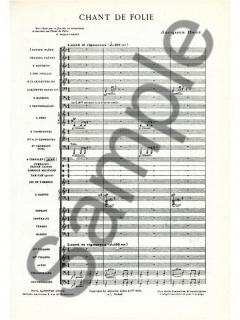 Chant De Folie von Jacques Ibert 