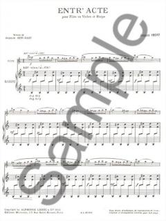Entr Acte von Jacques Ibert für Flöte oder Violine und Harfe im Alle Noten Shop kaufen